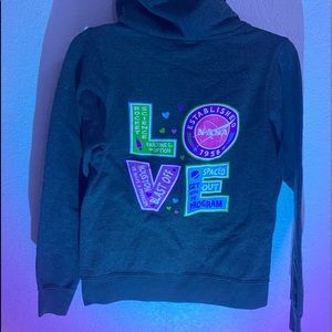 LOVE NASA zip up hoodie